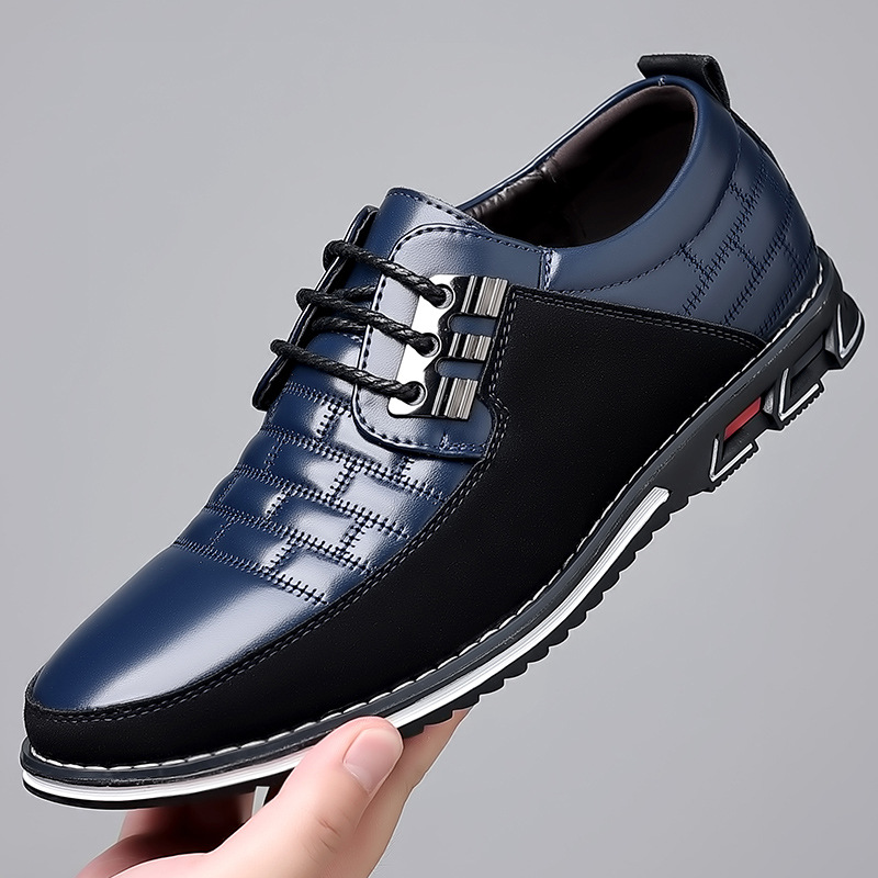 Men Formal Wear Shoes - ใหม่ผู้ชายธุรกิจรองเท้าคลาสสิกLace UpชายLoafers Plusขนาด 38-52 รองเท้าหนังPuแนวโน้มผู้ชายรองเท้าคุณภาพสูง