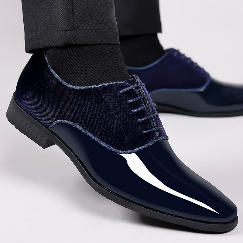 Men'S Formal Wear For Office - รองเท้าหนังธุรกิจแบบใหม่สำหรับผู้ชายรองเท้าทางการแบบผูกเชือกแบบลำลองรองเท้าใส่ทำงานในสำนักงานสำหรับผู้ชายแฟชั่นงานแต่งงาน
