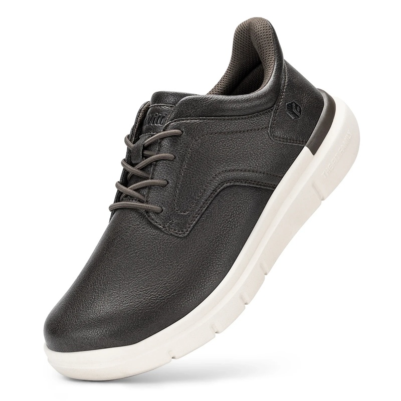Men Formal Wear Shoes - รองเท้าหนังผู้ชายแบบสวม FitVille รุ่น Wide Leather Slip