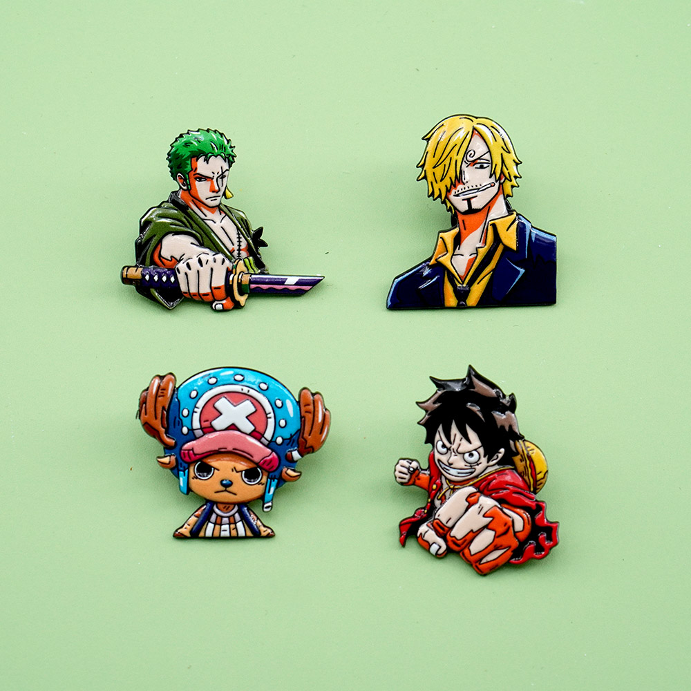 เข็มกลัดการ์ตูนวันพีซ 4 ชิ้น ช - Tuxedo Lapel Pin บทวิจารณ์และราคา