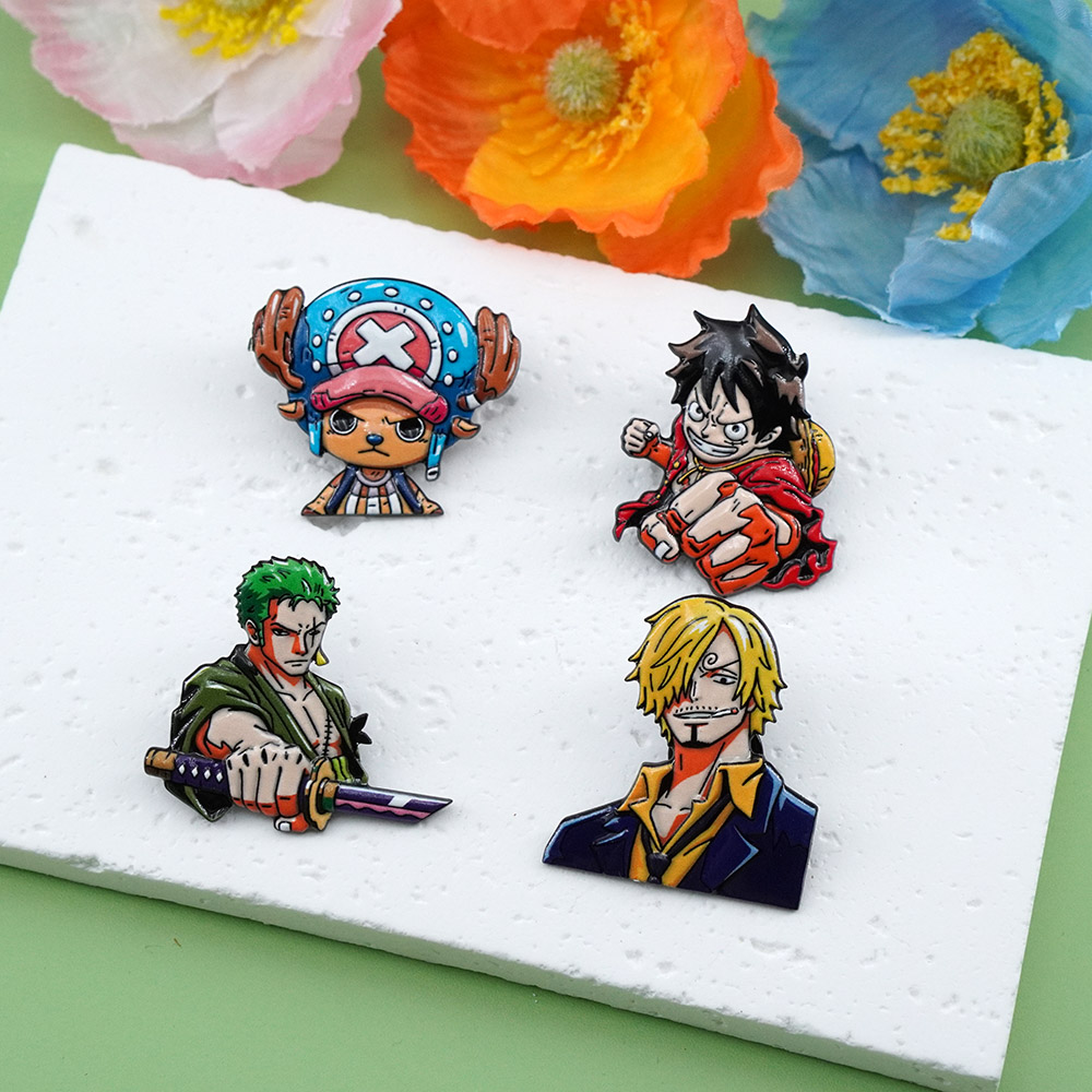 เข็มกลัดการ์ตูนวันพีซ 4 ชิ้น ช - Tuxedo Lapel Pin บทวิจารณ์และราคา