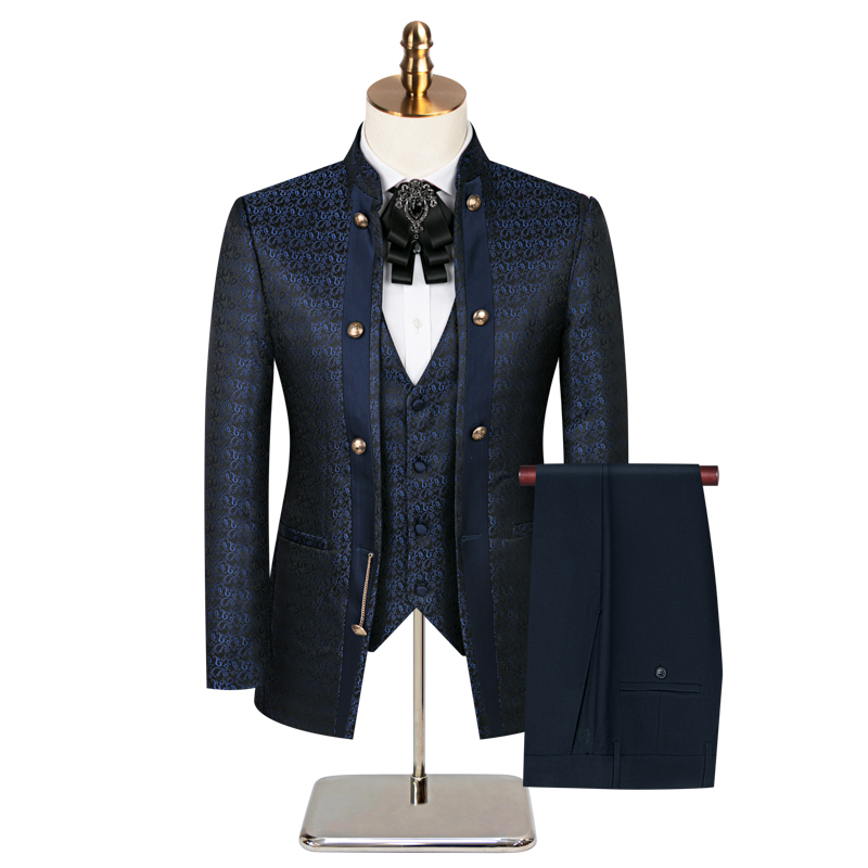 ชุดสูทผู้ชาย 3 ชิ้น แจ็คการ์ด  - Men'S Formal Dinner Wear บทวิจารณ์และราคา