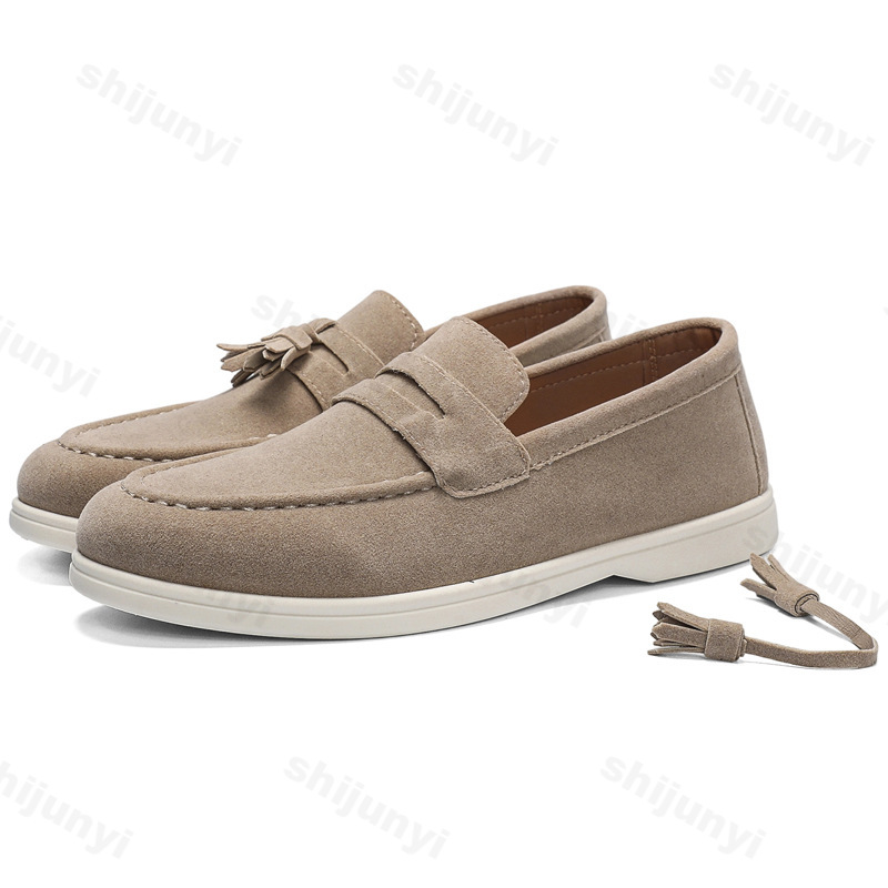 รองเท้าโลฟเฟอร์ผู้ชายแบบสวม หน - Men Formal Wear Shoes บทวิจารณ์และราคา