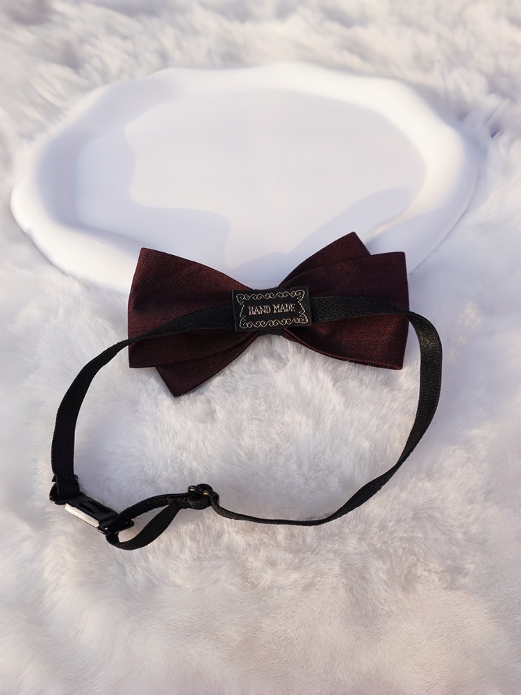 โบว์ไทผ้าสีดำด้านแบบสองชั้น โบ - Men'S Formal Wear Bow Ties บทวิจารณ์และราคา