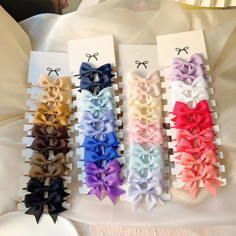10 ชิ้น 3 รูปแบบ Bows ผมยางรัด - Tie Bar Clip บทวิจารณ์และราคา