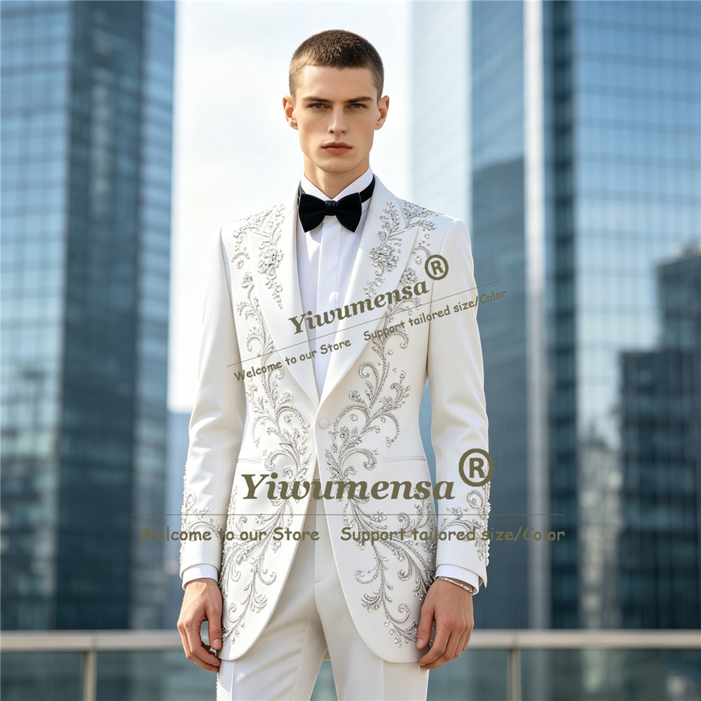 ชุดสูทผู้ชายประดับคริสตัลหรูหร - Men'S Formal Dinner Wear บทวิจารณ์และราคา