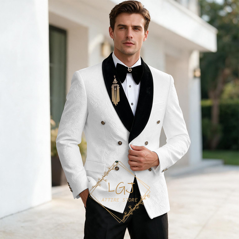 ชุดสูทผู้ชายหรูหรา 2 ชิ้น พร้อ - Men'S Formal Dinner Wear บทวิจารณ์และราคา