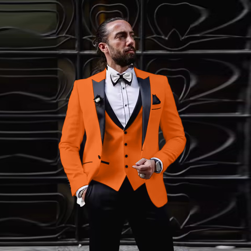 ชุดทักซิโด้ผู้ชายทรงสลิมฟิต 3  - Men'S Formal Dinner Wear บทวิจารณ์และราคา