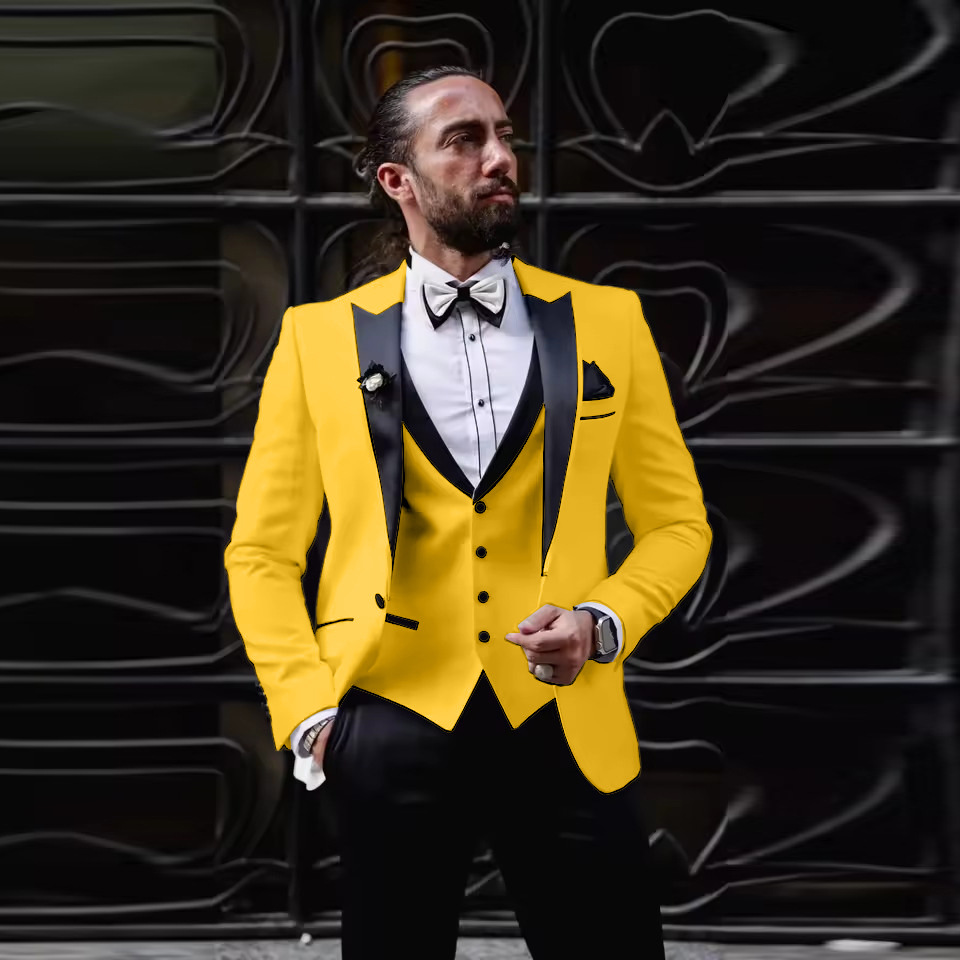 ชุดทักซิโด้ผู้ชายทรงสลิมฟิต 3  - Men'S Formal Dinner Wear บทวิจารณ์และราคา