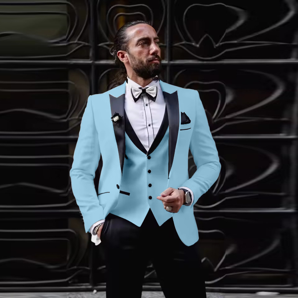 ชุดทักซิโด้ผู้ชายทรงสลิมฟิต 3  - Men'S Formal Dinner Wear บทวิจารณ์และราคา