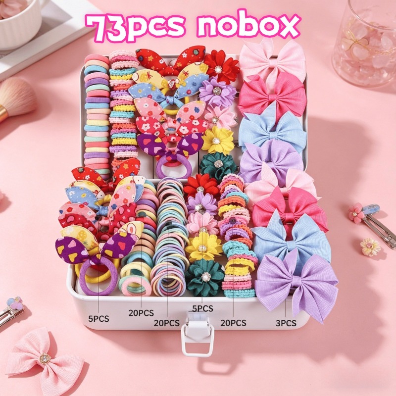 73 ชิ้น ชุดเครื่องประดับผมผ้าใ - Tie Bar Clip บทวิจารณ์และราคา