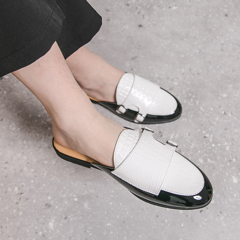 รองเท้าแบบสวมครึ่งเท้าสำหรับผู - Men Formal Wear Shoes บทวิจารณ์และราคา
