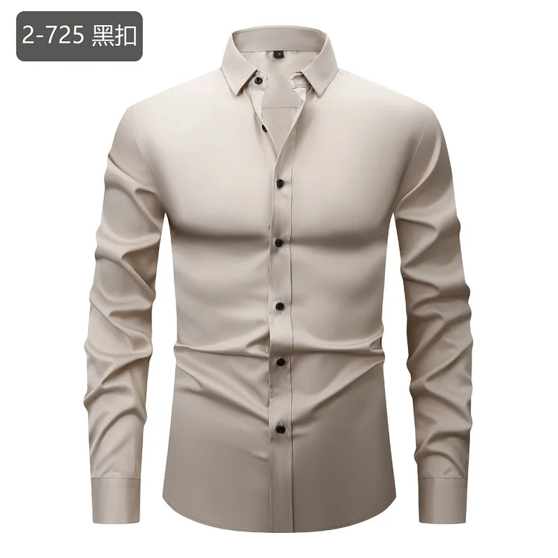 เสื้อเชิ้ตผู้ชายสีขาวล้วนแบบให - Men Formal Office Wear Shirts บทวิจารณ์และราคา