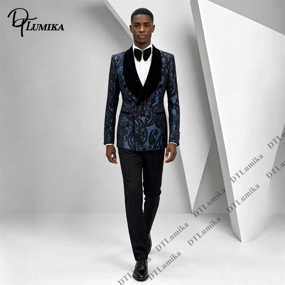 ชุดทักซิโด้ลายเพสลีย์สองชิ้น ผ - Men'S Formal Wear For Office บทวิจารณ์และราคา