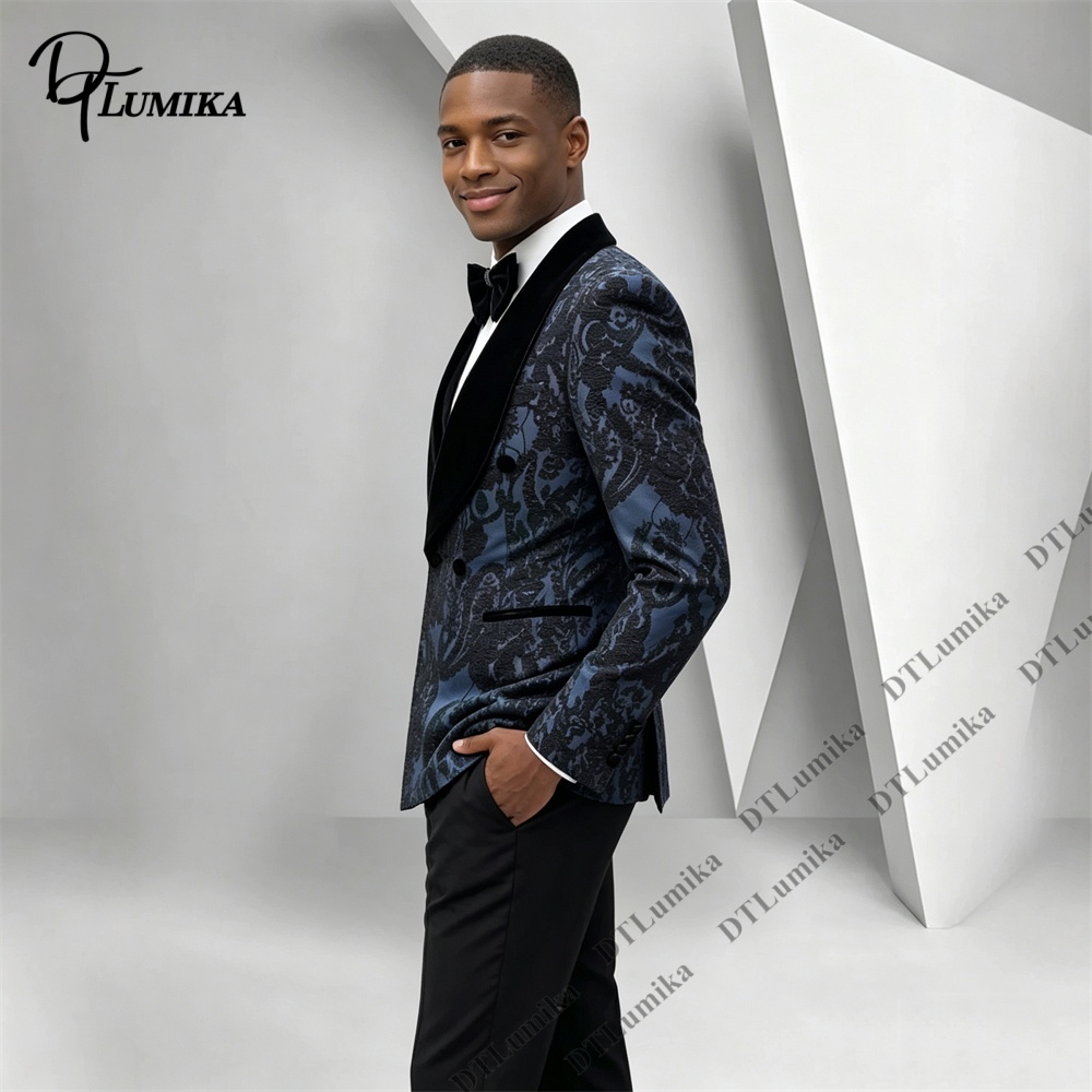 ชุดทักซิโด้ลายเพสลีย์สองชิ้น ผ - Men'S Formal Wear For Office บทวิจารณ์และราคา